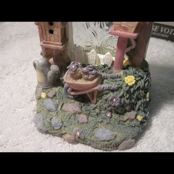 Birdhouse Votive Candle Holder Design Accent Collection Beautiful Detailed Glass - Picture 6 of 6